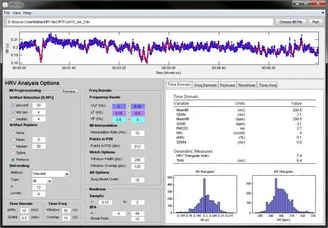 Download web tool or web app HRVAS: HRV Analysis Software to run in Windows online over Linux online