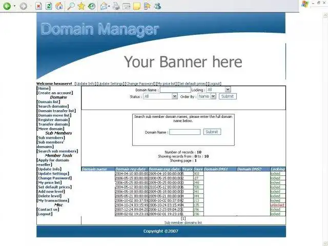 Download web tool or web app HS Domain Manager