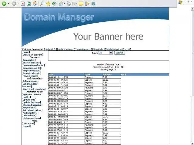 Download web tool or web app HS Domain Manager