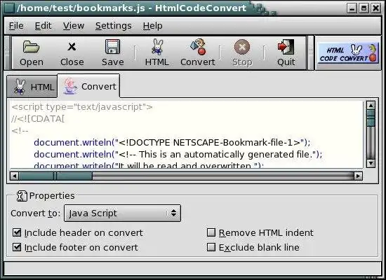 Download web tool or web app Html Code Convert