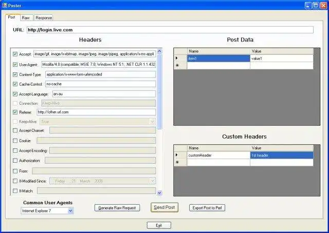 Download web tool or web app HTTP Request Generator