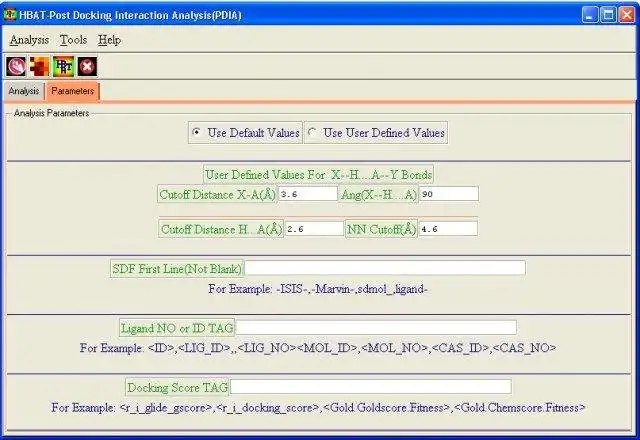 Download web tool or web app Hydrogen Bond Analysis Tool