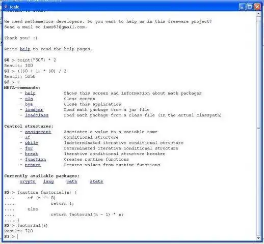 Download web tool or web app ICalc to run in Windows online over Linux online