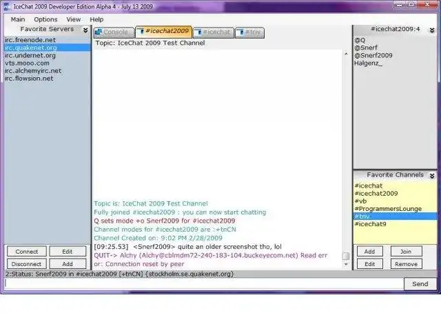 Download web tool or web app IceChat 2009 