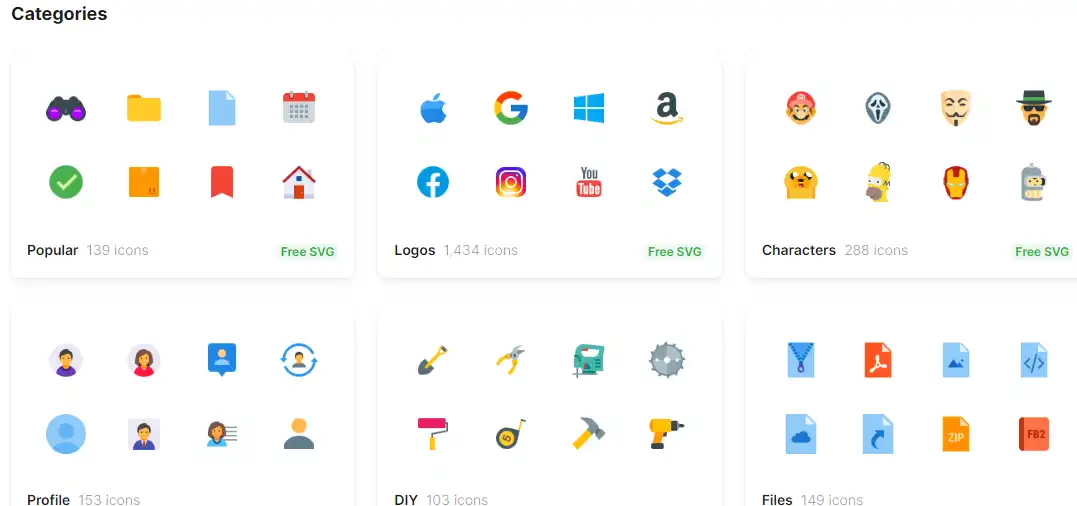 Mag-download ng web tool o web app Icons8 Flat Color Icons