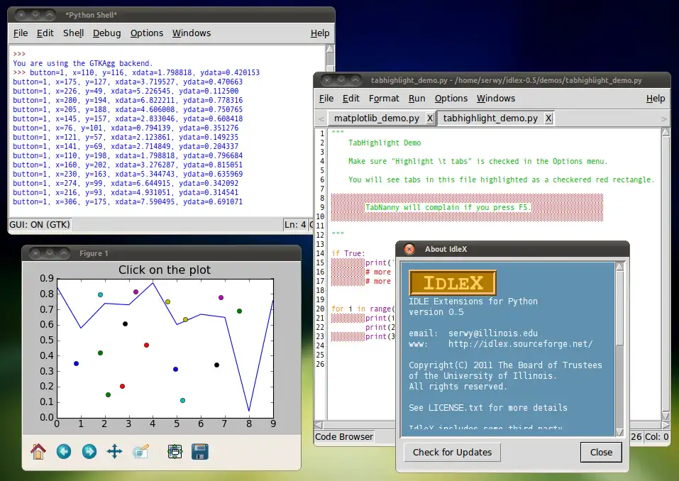 Scarica lo strumento web o l'app web IdleX - Estensioni IDLE per Python