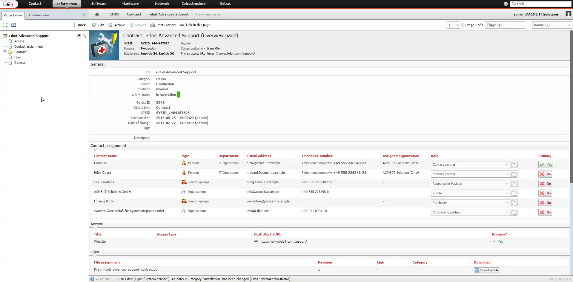 下载网络工具或网络应用程序 i-doit - 开源 CMDB ITSM 工具