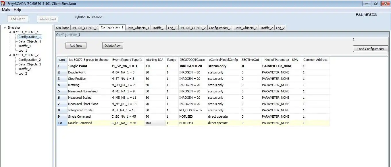 Download web tool or web app IEC 60870-5-101 Client Master Simulator