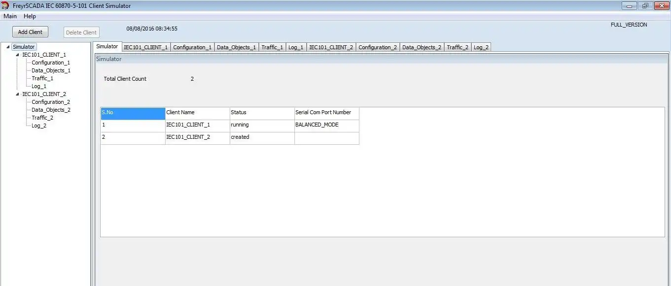 Download web tool or web app IEC 60870-5-101 Client Master Simulator to run in Windows online over Linux online