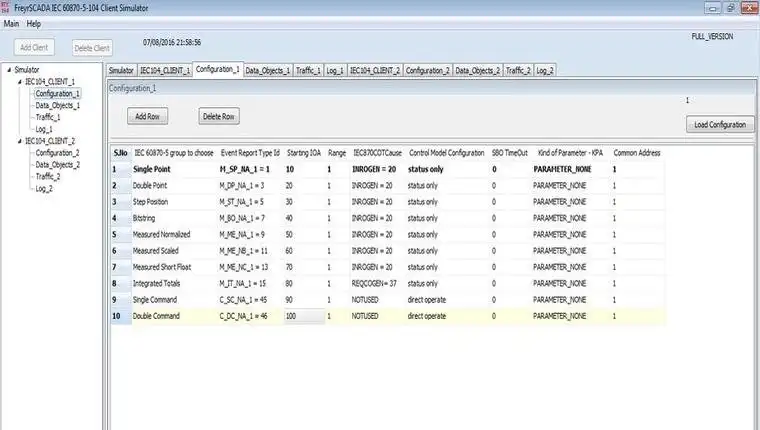 Download web tool or web app IEC 60870-5 104 Client Master Simulator