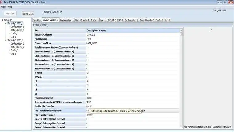 Download web tool or web app IEC 60870-5-104 Client Master Simulator  to run in Linux online