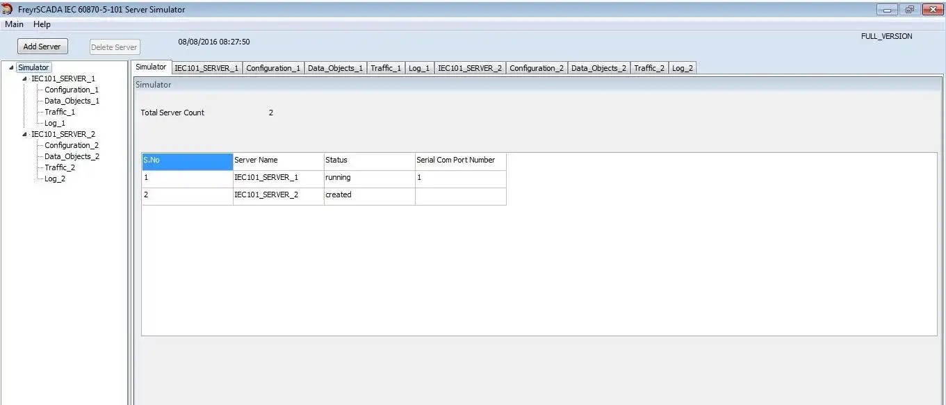 Baixe a ferramenta ou aplicativo da web IEC 60870-5-104 RTU Server Simulator