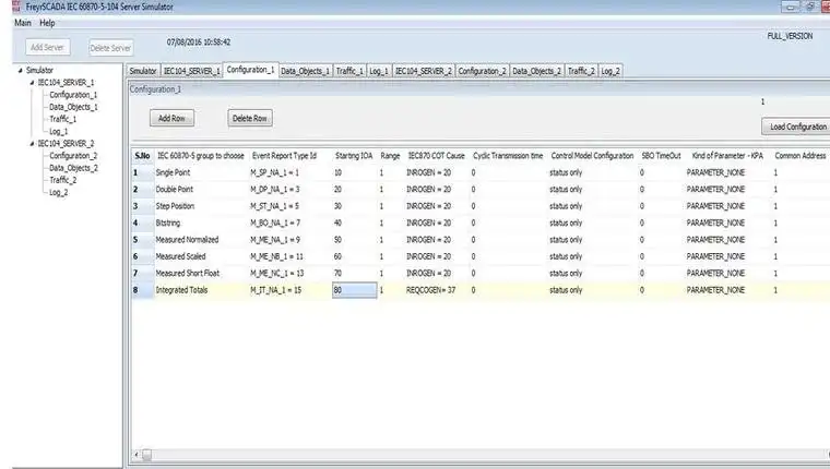 Download web tool or web app IEC 60870-5-104 RTU Server Simulator to run in Linux online