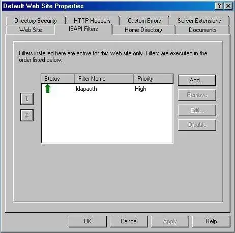 Download web tool or web app IIS LDAP Authentication ISAPI Module