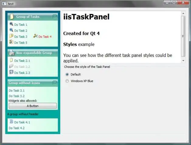 Download web tool or web app iisTaskPanel