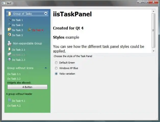 Download web tool or web app iisTaskPanel