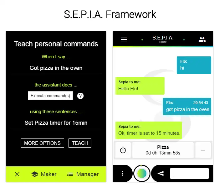 Download web tool or web app ILA - teachable voice assistant