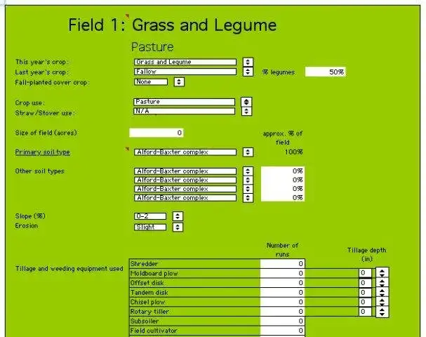 Download web tool or web app Illinois Farm Sustainability Calculator