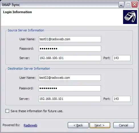 Download web tool or web app Imap Mail Transfer Utility for Exchange