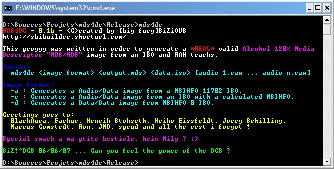 Download web tool or web app IMG4DC – Dreamcast Selfboot Toolkit