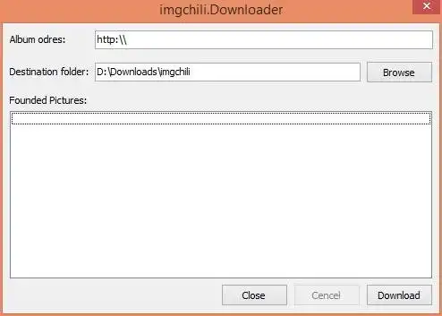 Download web tool or web app imgchili.Downloader