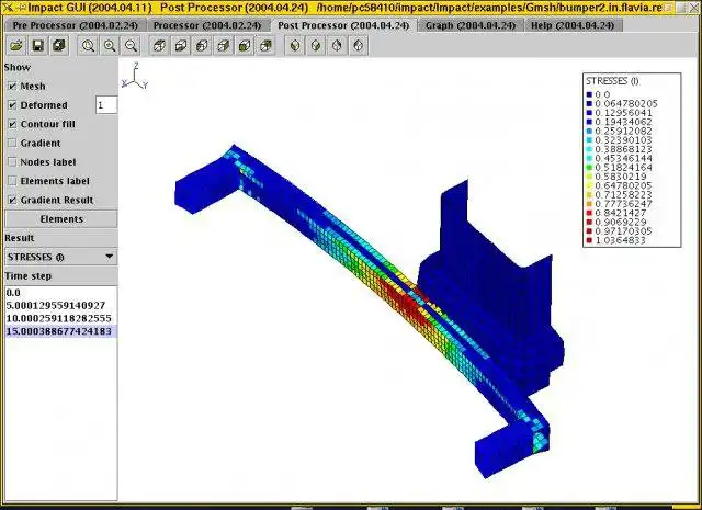 Download web tool or web app Impact Finite Element Program to run in Linux online