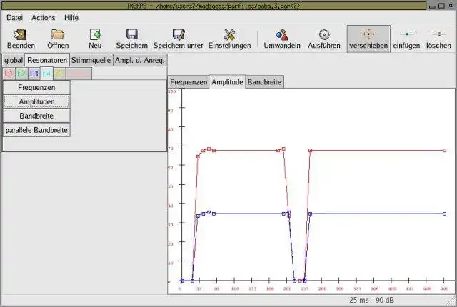 Download web tool or web app ims klatt parameter editor