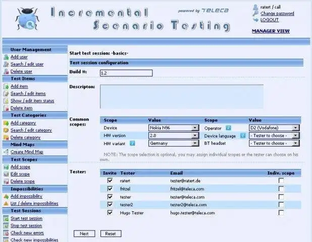 Download web tool or web app Incremental Scenario Testing Tool