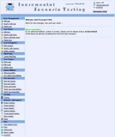 Download web tool or web app Incremental Scenario Testing Tool to run in Windows online over Linux online