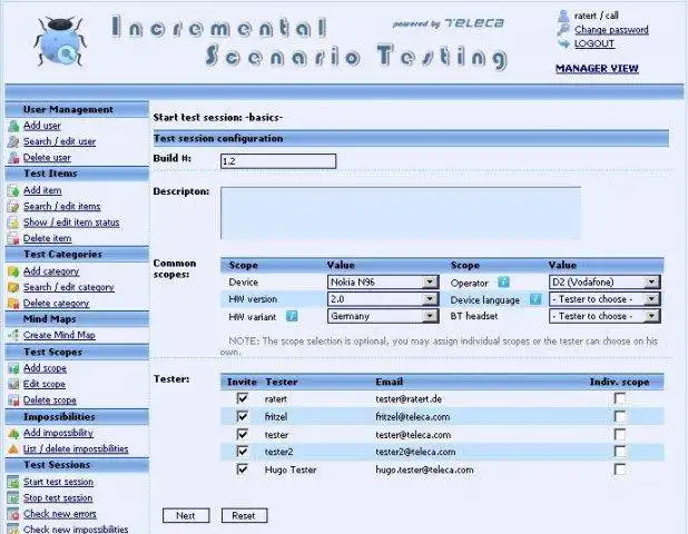 Download web tool or web app Incremental Scenario Testing Tool to run in Windows online over Linux online