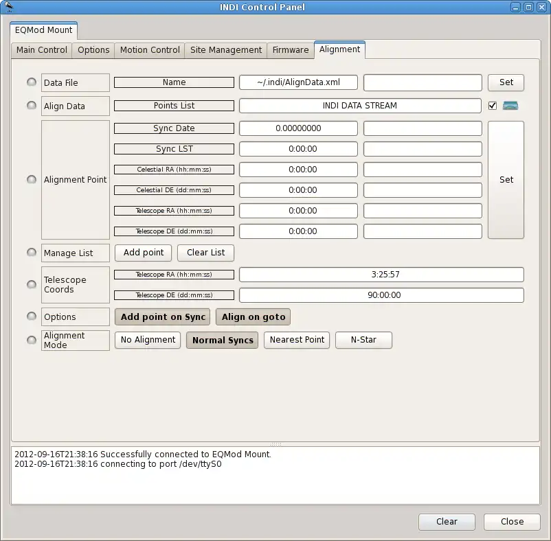 Download web tool or web app indi-skywatcherprotocol