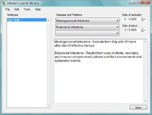 Download web tool or web app Infection Control Monitor