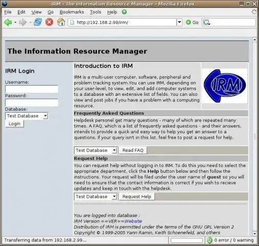 Download web tool or web app Information Resource Manager