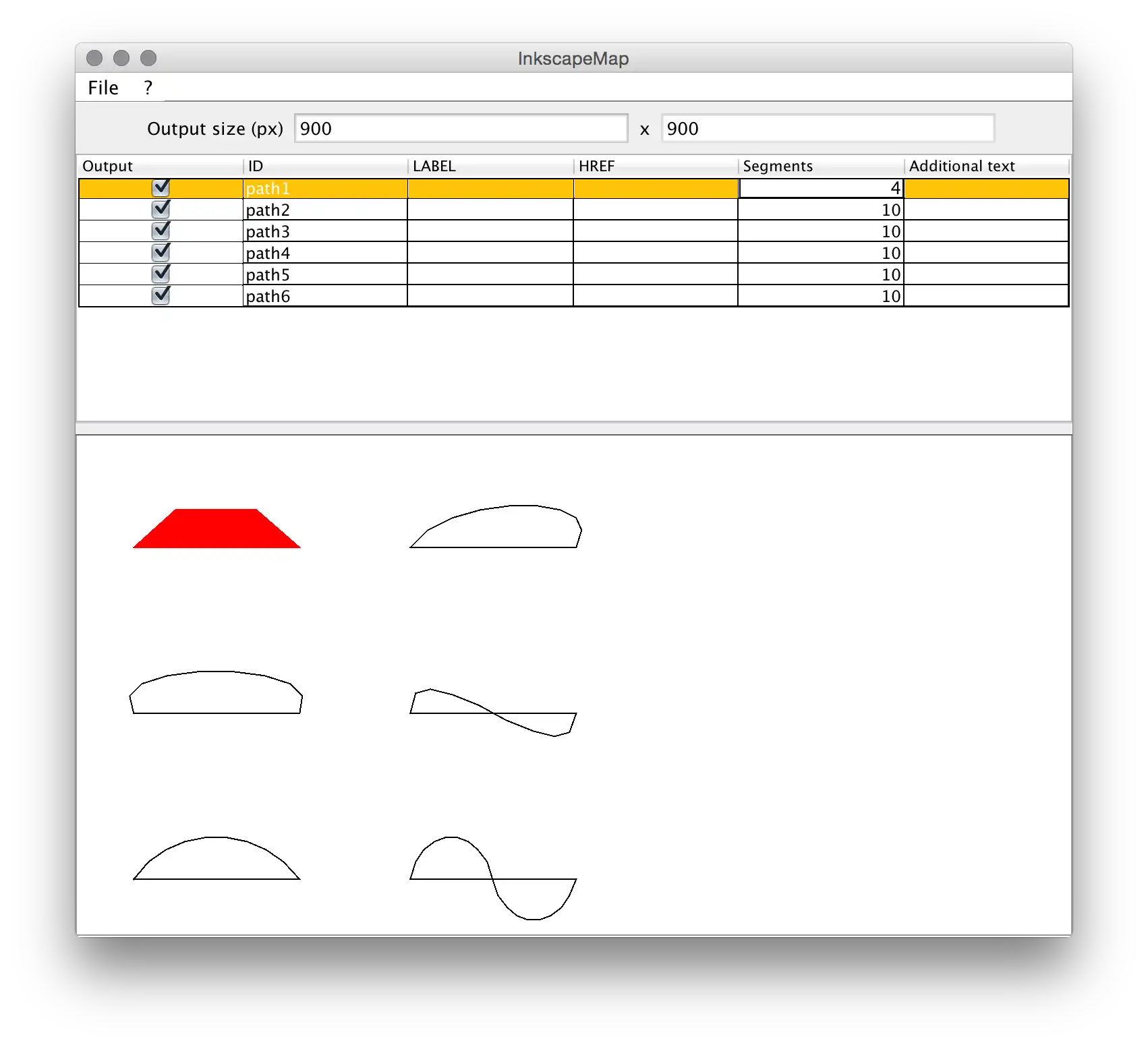 Download web tool or web app Inkscape Map