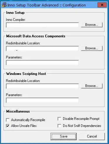 Download web tool or web app Inno Setup Toolbar Advanced for VB6 to run in Windows online over Linux online