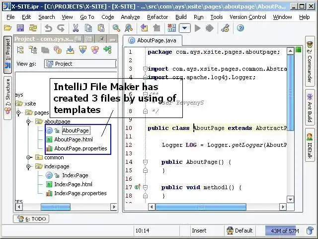 Download web tool or web app IntelliJ File Maker