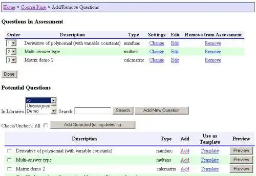 Download web tool or web app Internet Mathematics Assessment System to run in Windows online over Linux online