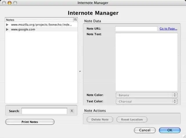 Download web tool or web app Internote