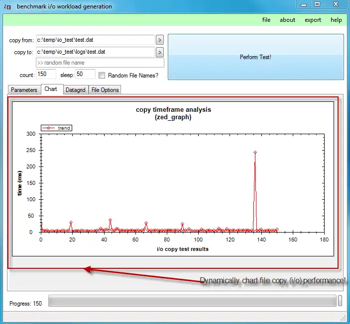 Download web tool or web app i/o performance tool