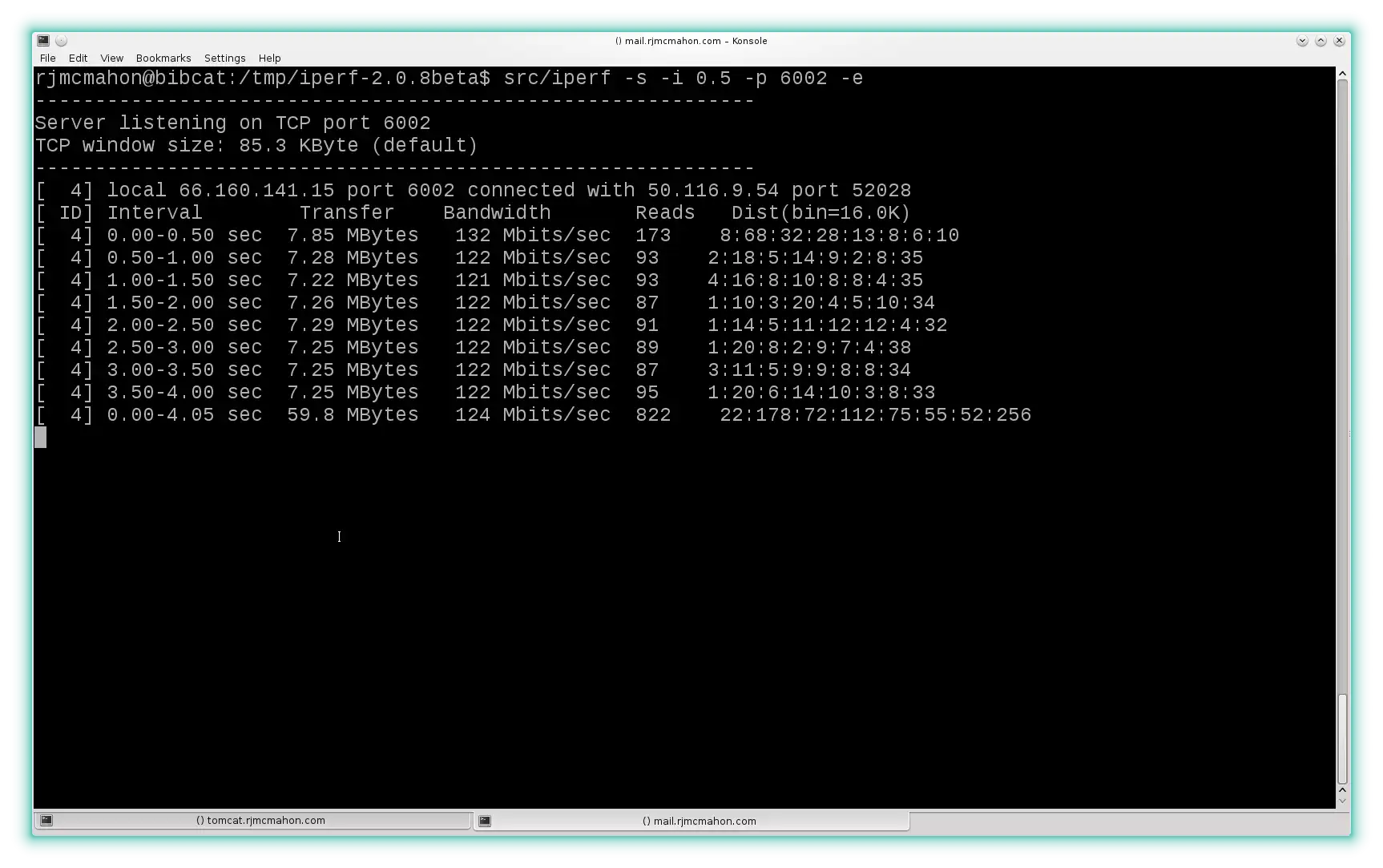 下载网络工具或网络应用 Iperf 2