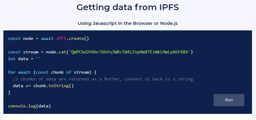 下载网络工具或网络应用 IPFS JavaScript