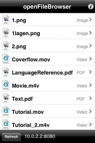 Download web tool or web app iphone - openFileBrowser