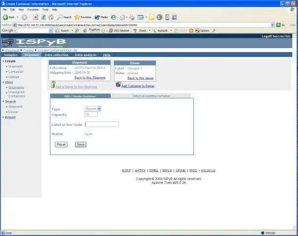 Download web tool or web app ISPyB to run in Linux online