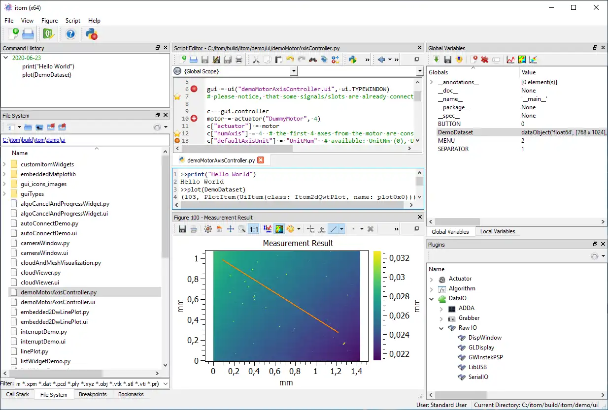 Download web tool or web app itom