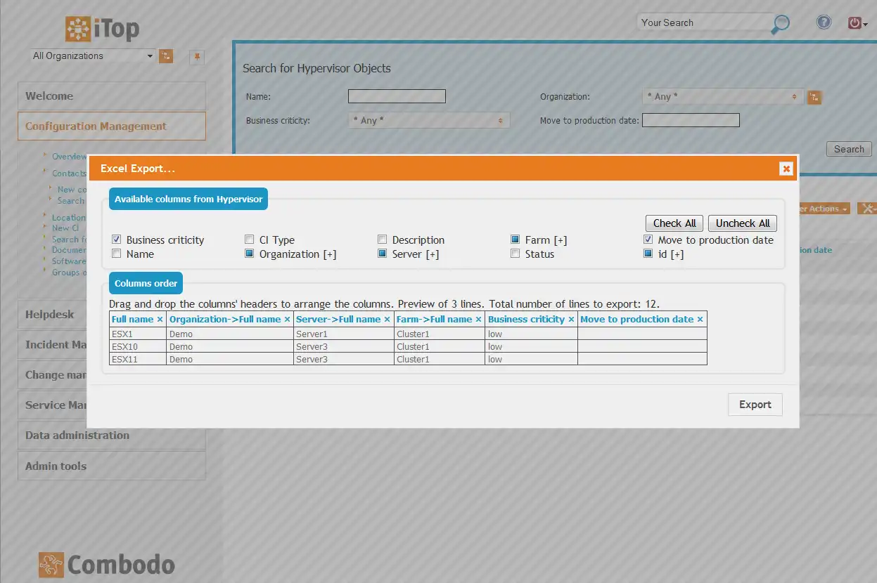 Télécharger l'outil web ou l'application web iTop - IT Service Management CMDB