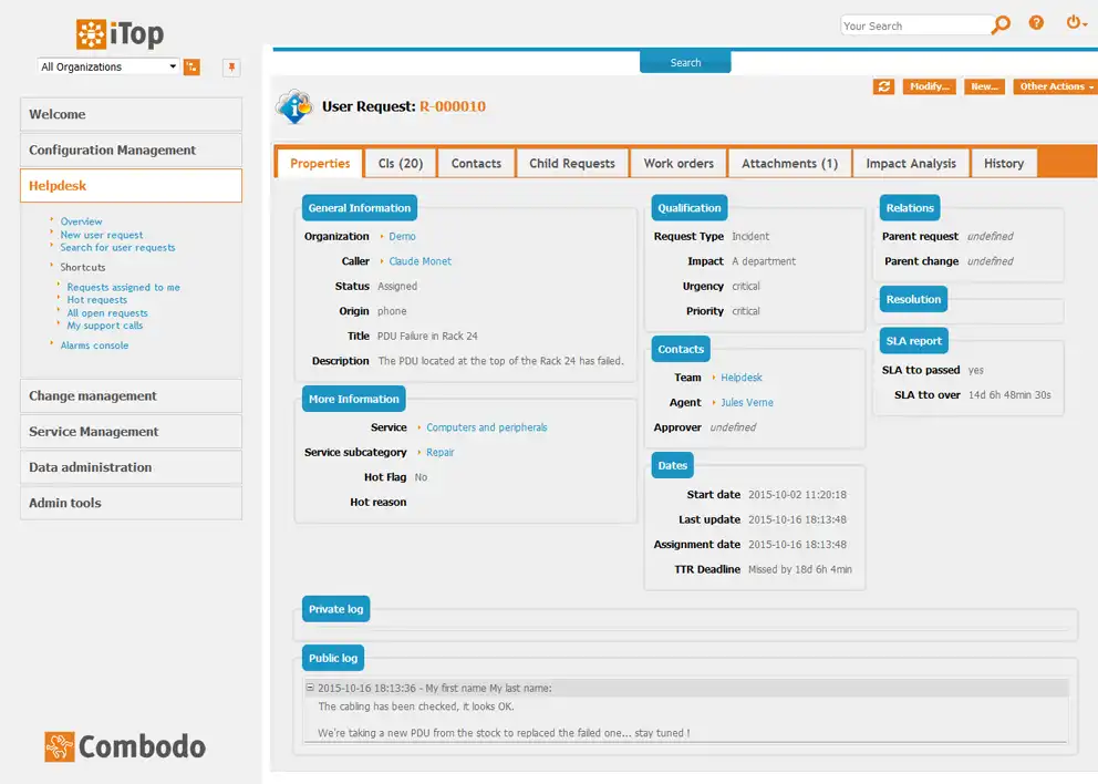 Télécharger l'outil web ou l'application web iTop - IT Service Management CMDB