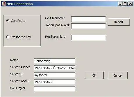 Download web tool or web app iVPN - graphical interface to ipseccmd