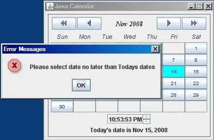 Download web tool or web app JavaCalendar