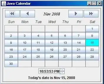 Download web tool or web app JavaCalendar