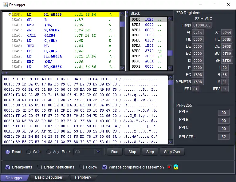 Download web tool or web app JavaCPC Desktop - Java CPC Emulator